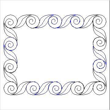 (image for) Roll and Leaf Border and Corner-L02817*